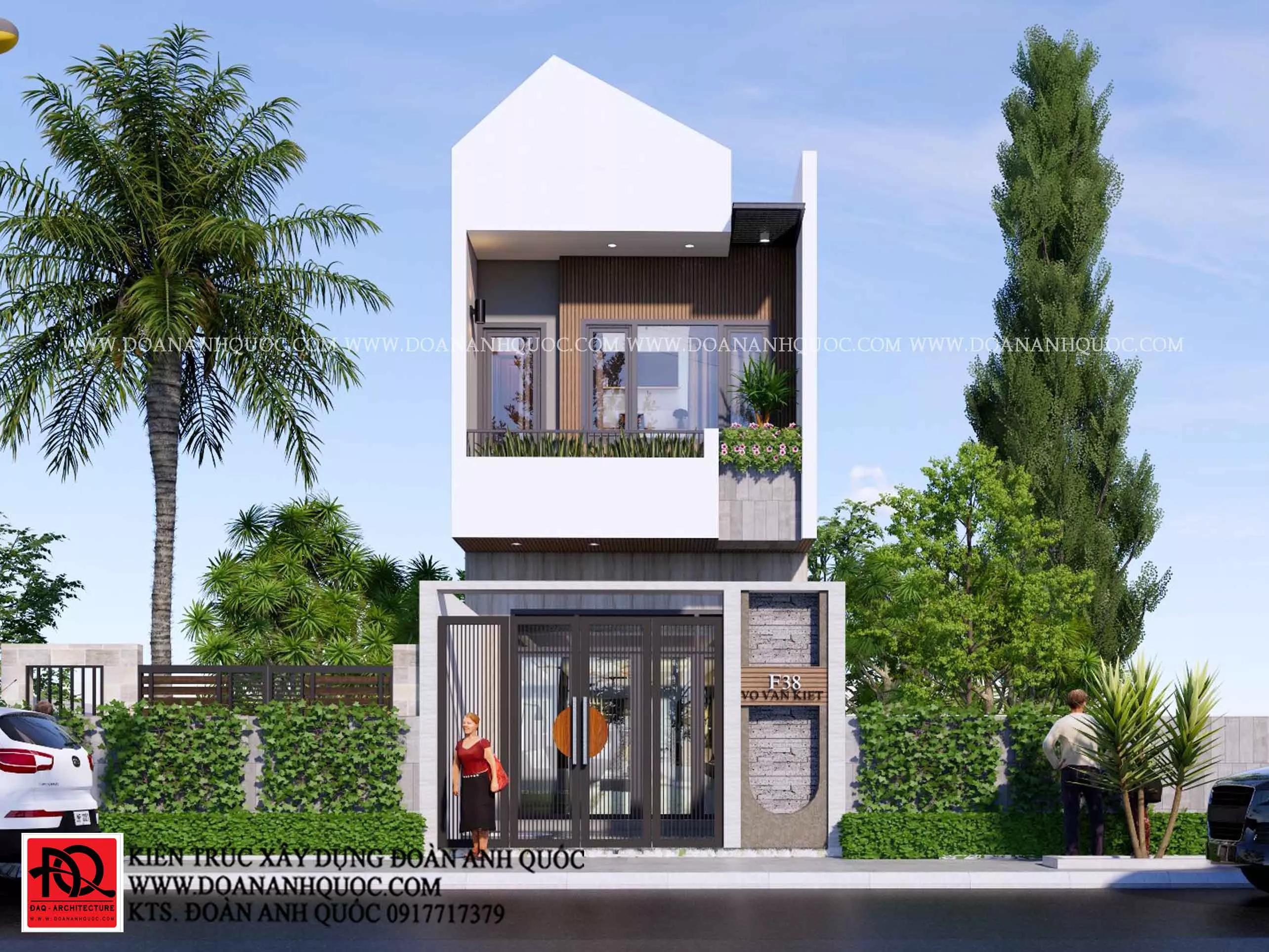Thiết kế thi công trọn gói nhà phố hiện đại 5x15m tại Phan Thiết, Bình Thuận